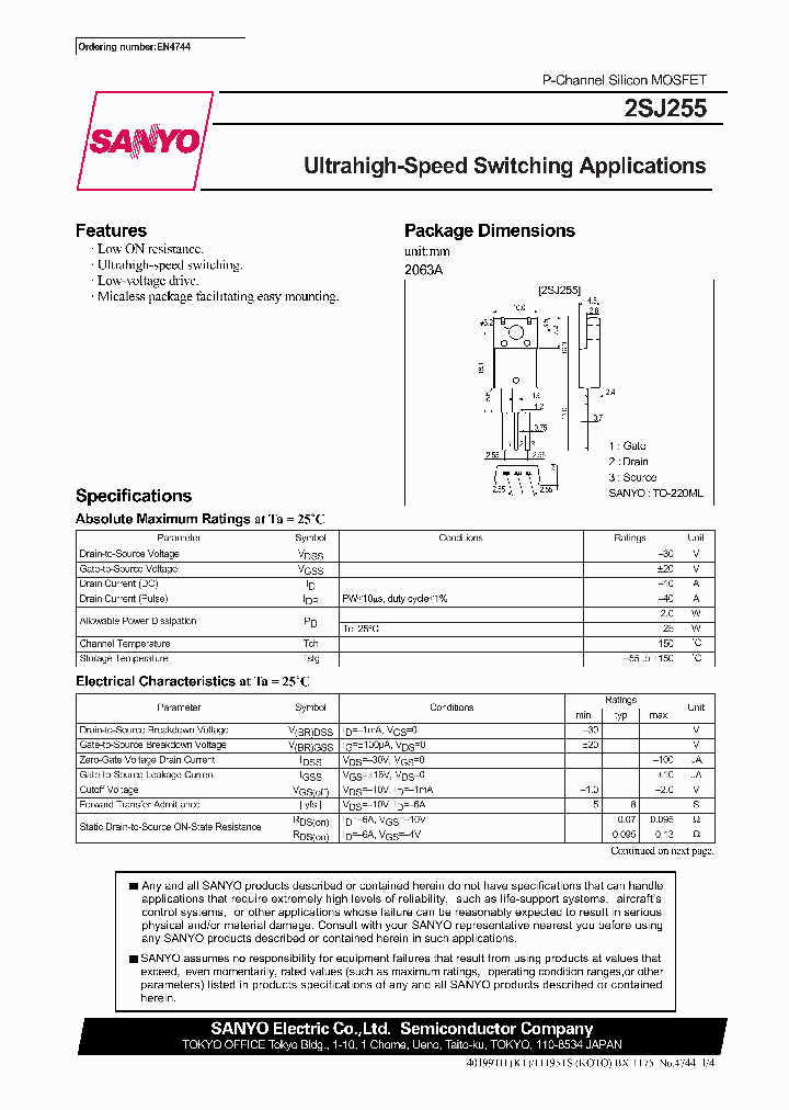 2SJ255_959268.PDF Datasheet