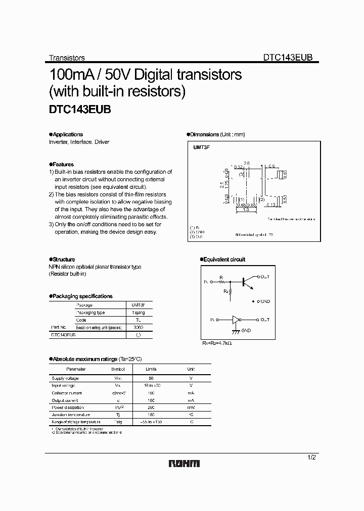 DTC143EUB_1207227.PDF Datasheet