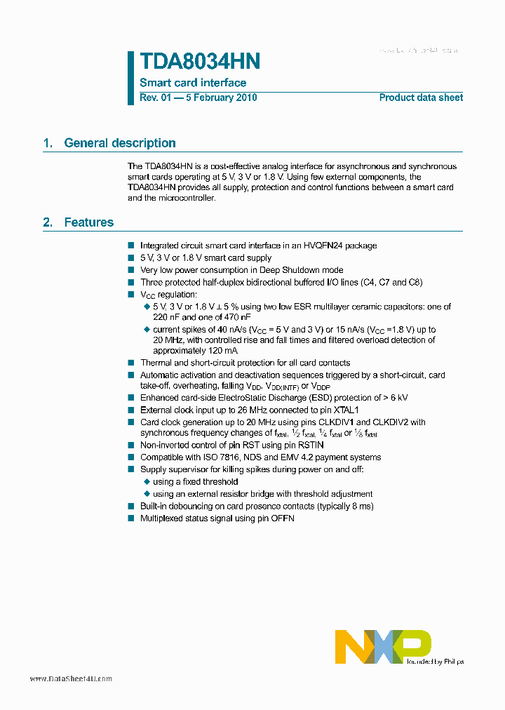 TDA8034HN_936471.PDF Datasheet