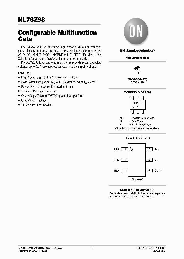 NL7SZ98DFT2G_1410405.PDF Datasheet