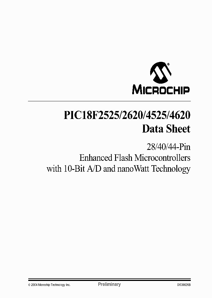 18LF4620_1362206.PDF Datasheet