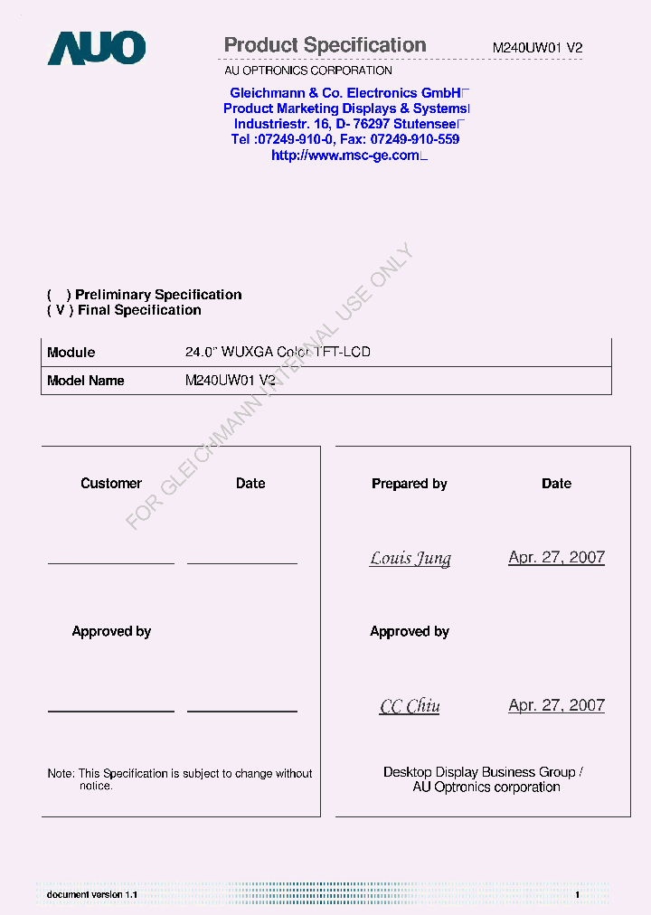 M240UW01V2_1607072.PDF Datasheet
