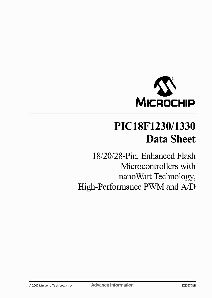 PIC18F1230-IMLSQTP_1262086.PDF Datasheet