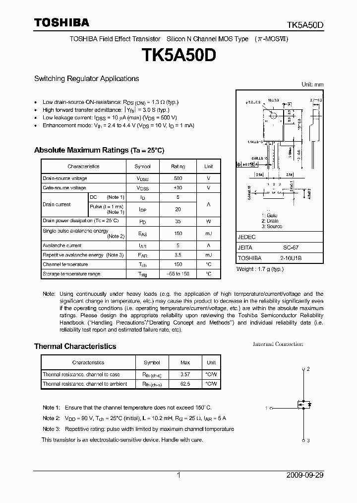 TK5A50D_1825689.PDF Datasheet