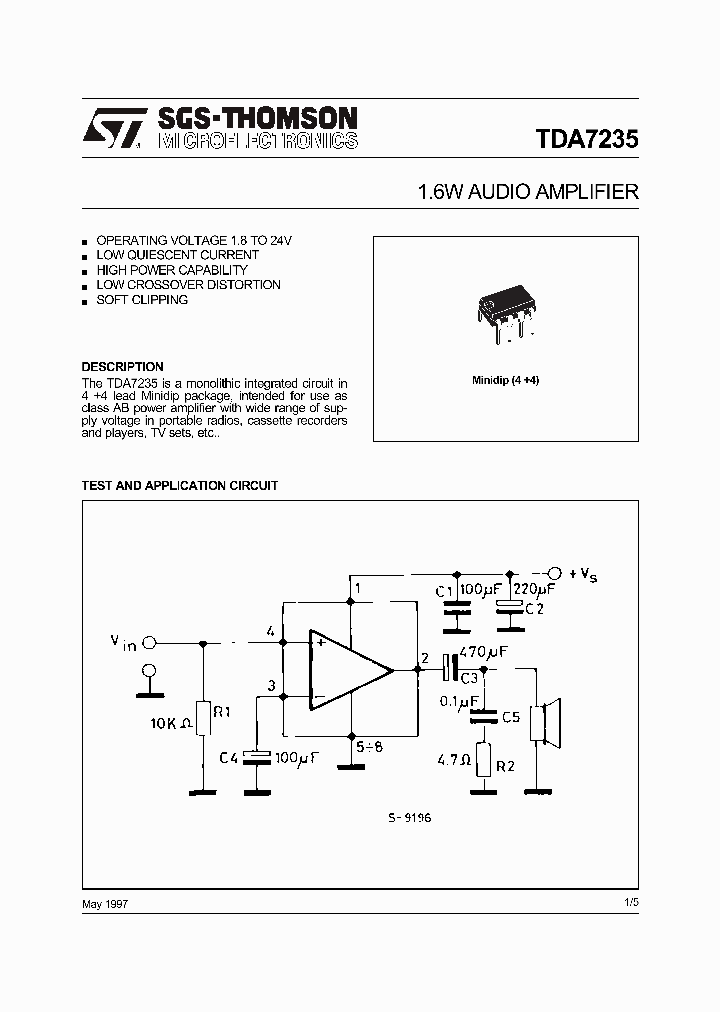 TDA7235_1897786.PDF Datasheet