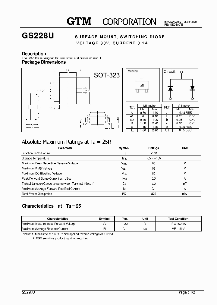 GS228U_1917709.PDF Datasheet