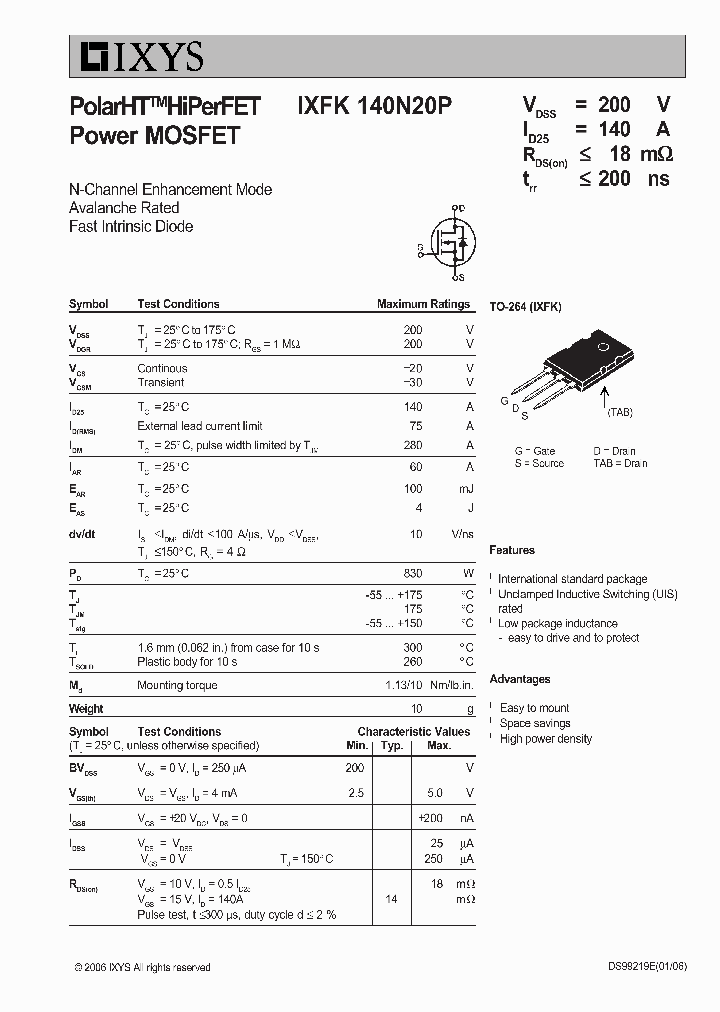 IXFK140N20P_2035193.PDF Datasheet