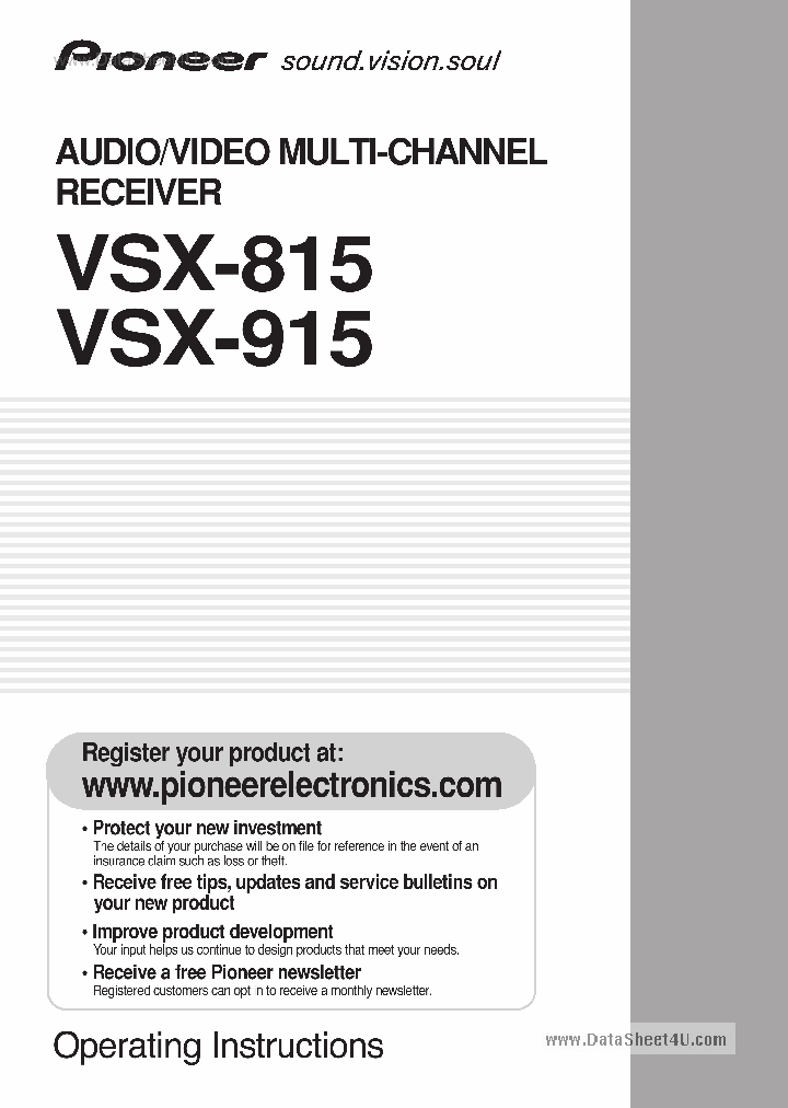 VSX-815_2066792.PDF Datasheet