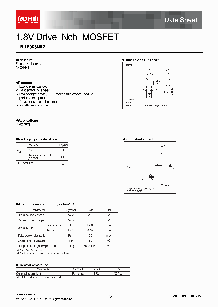 RUE003N0211_2101380.PDF Datasheet