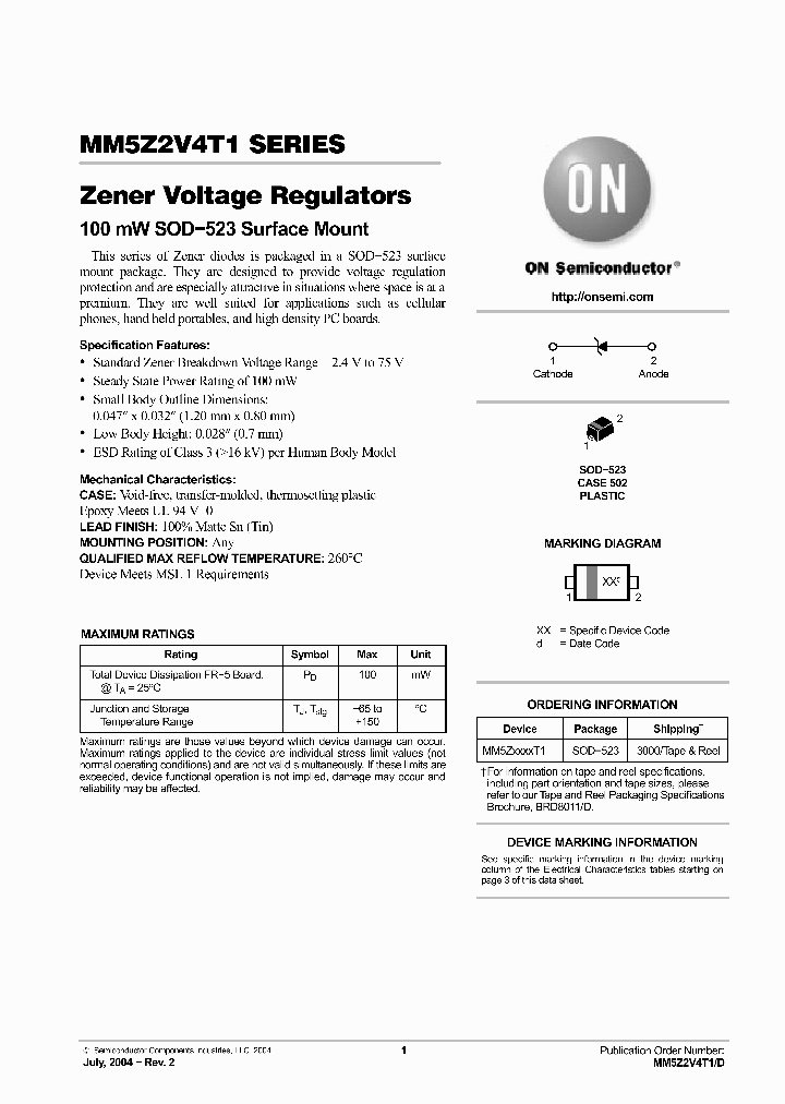 MM5Z6V8T1_2225045.PDF Datasheet