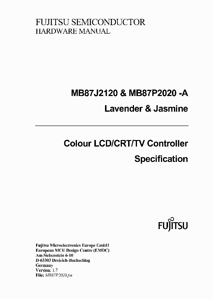 MB87J2120_2296091.PDF Datasheet