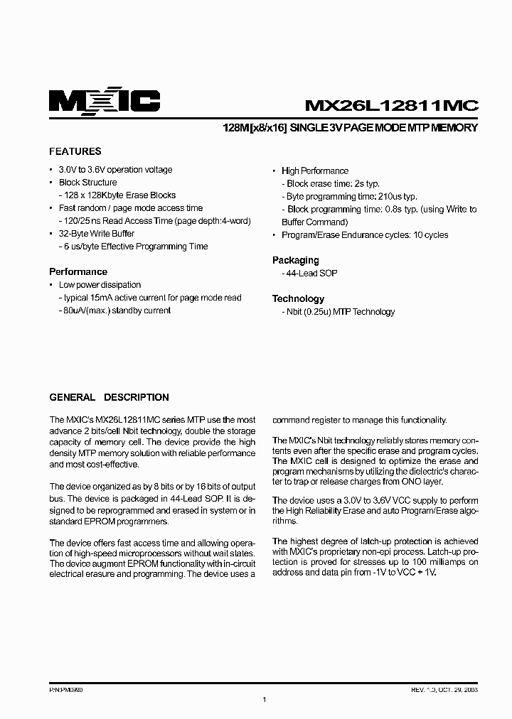 MX26L12811MC-12_2560173.PDF Datasheet