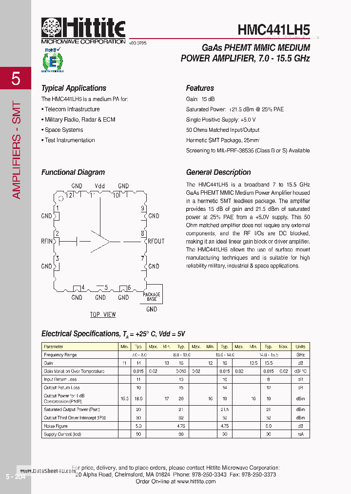 HMC441LH5_2677685.PDF Datasheet