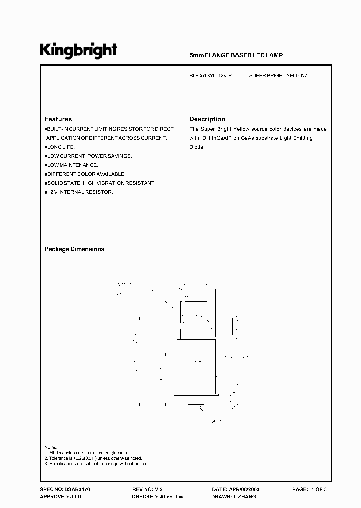 BLF051SYC-12V-P_2709706.PDF Datasheet