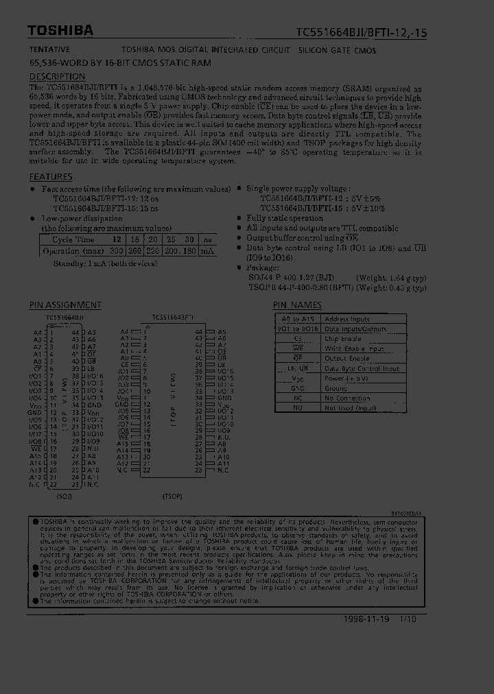 TC551664BFTI-15_2750859.PDF Datasheet