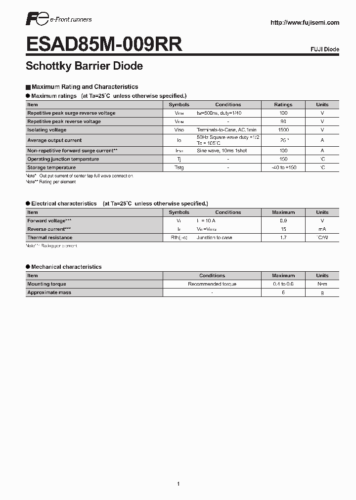 ESAD85M-009RR_2855363.PDF Datasheet