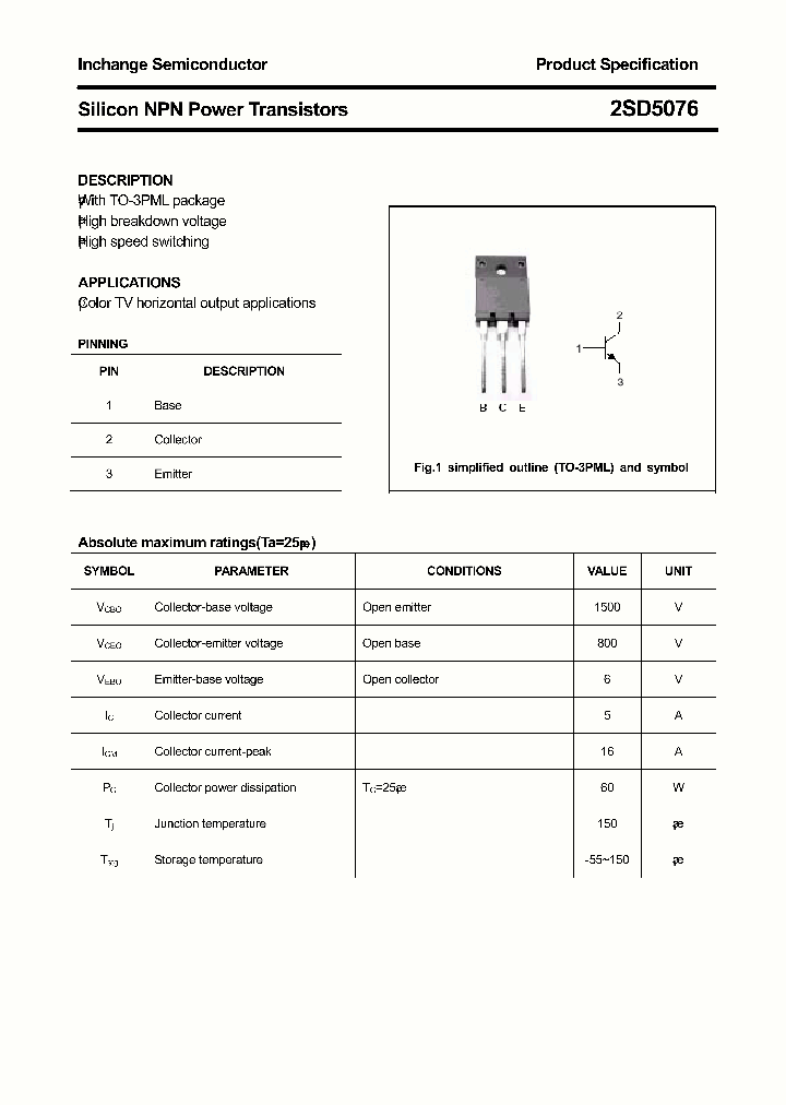 2SD5076_3013435.PDF Datasheet