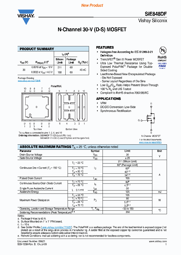 SIE848DF-T1-E3_3055205.PDF Datasheet