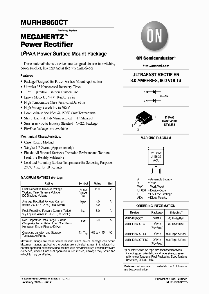 MURHB860CTT4G_3095370.PDF Datasheet