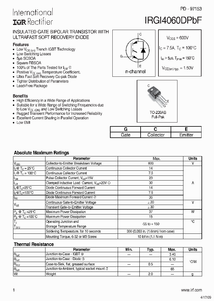 IRGI4060DPBF_3119696.PDF Datasheet