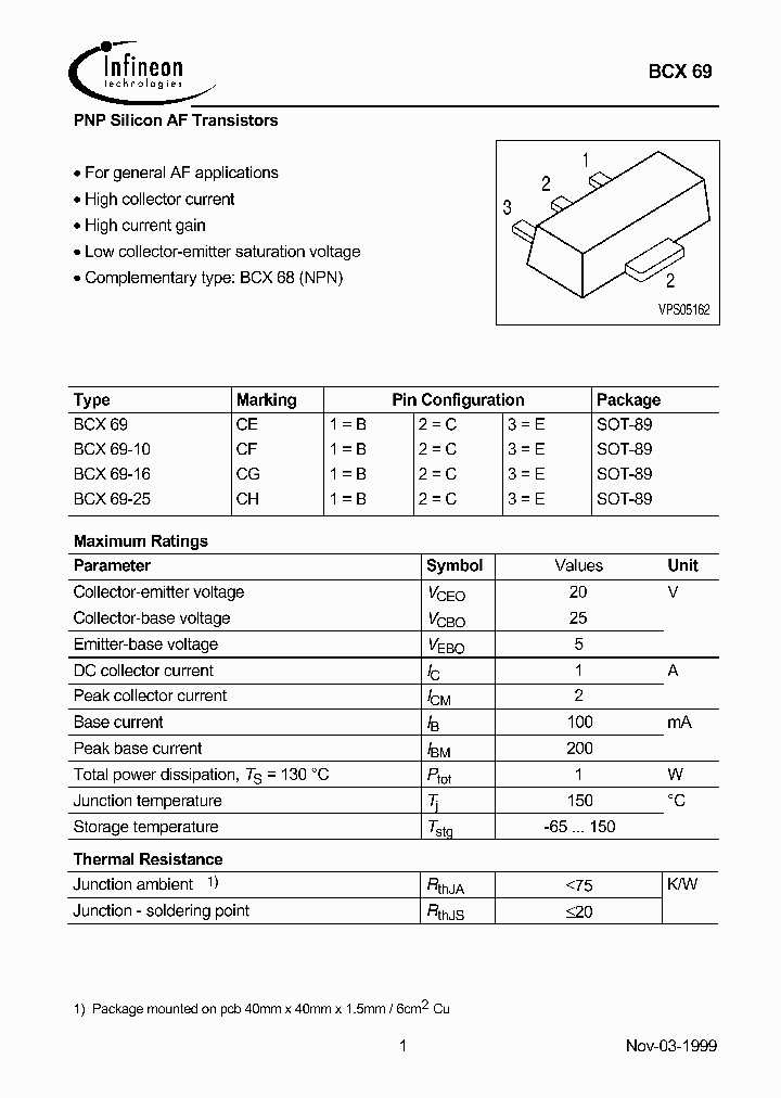 BCX69_3314620.PDF Datasheet