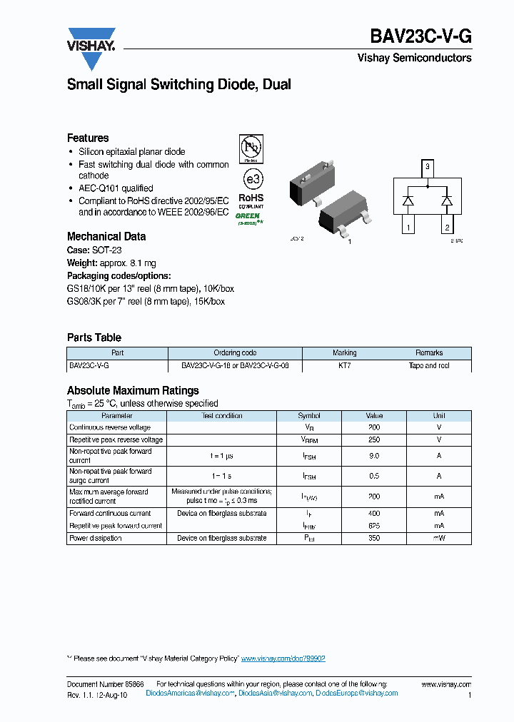 BAV23C-V-G_3391289.PDF Datasheet