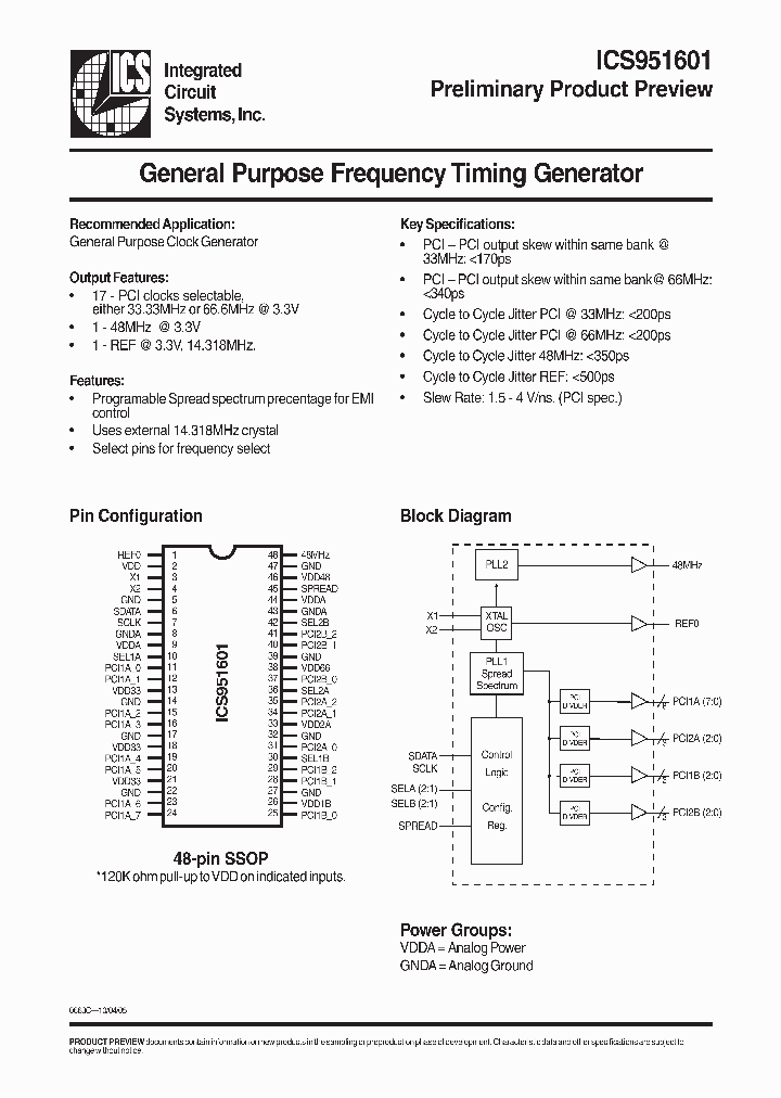 ICS951601YFLF_3750053.PDF Datasheet