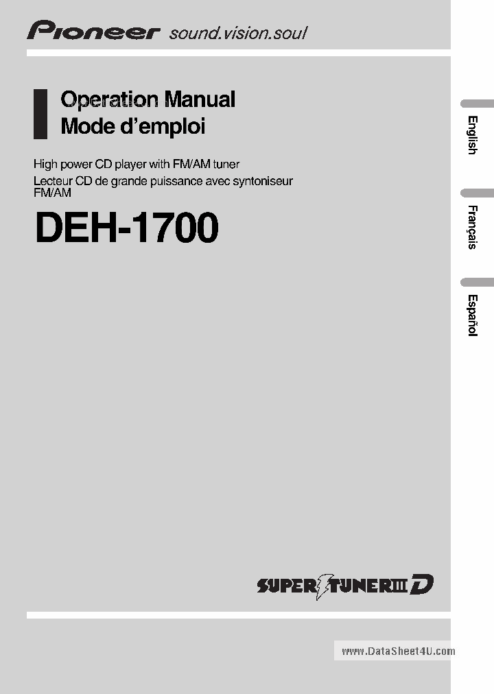 DEH-1700_4086805.PDF Datasheet