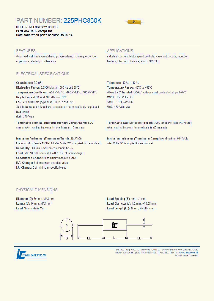 225PHC850K_3883314.PDF Datasheet