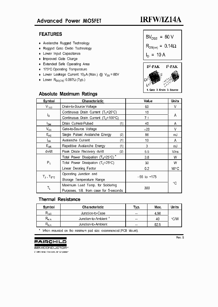 IRFWZ14A_3908744.PDF Datasheet