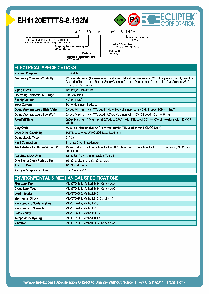 EH1120ETTTS-8192M_4109609.PDF Datasheet