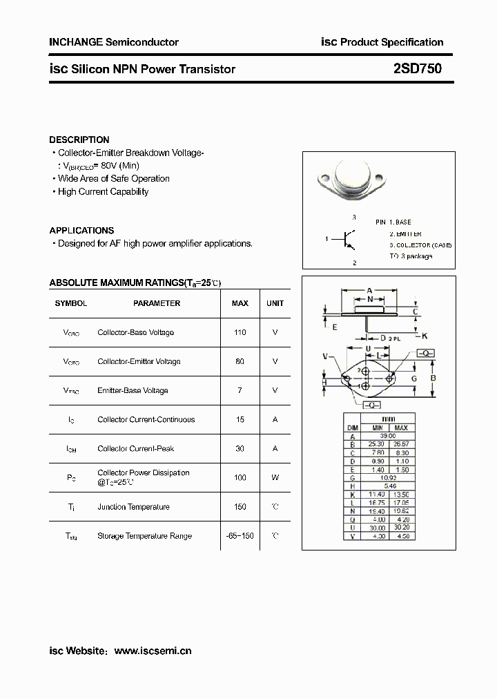 2SD750_4349603.PDF Datasheet