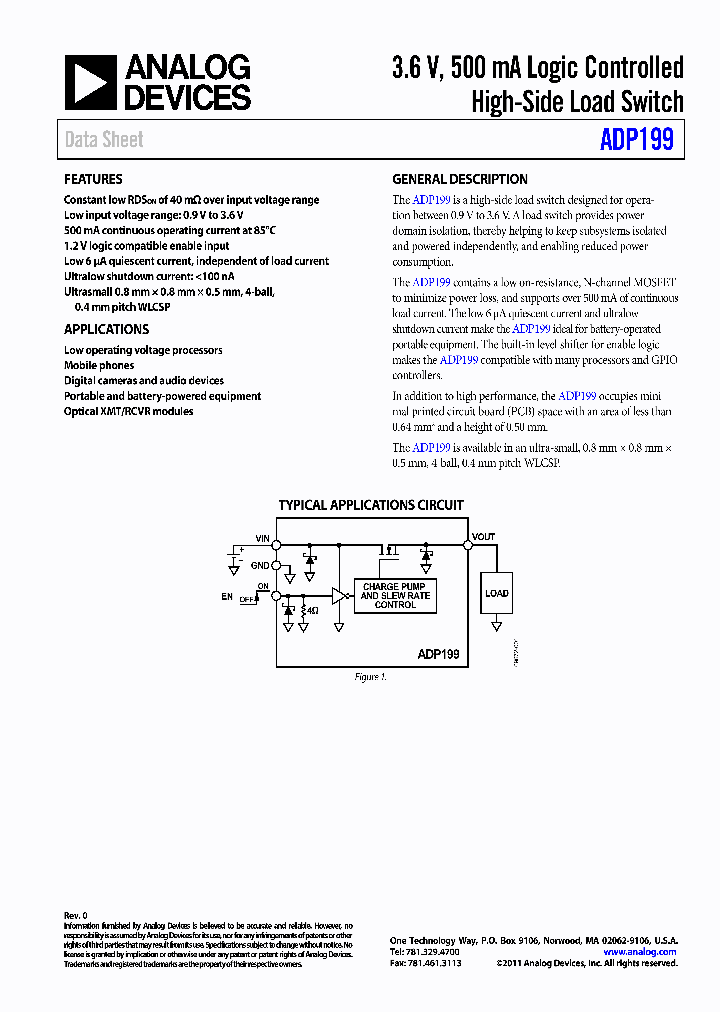 ADP199CB-EVALZ_4365541.PDF Datasheet