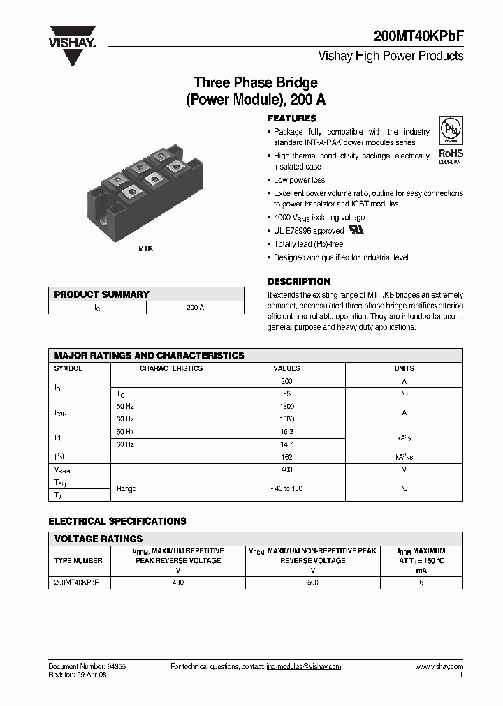 200MT40KPBF12_4508574.PDF Datasheet