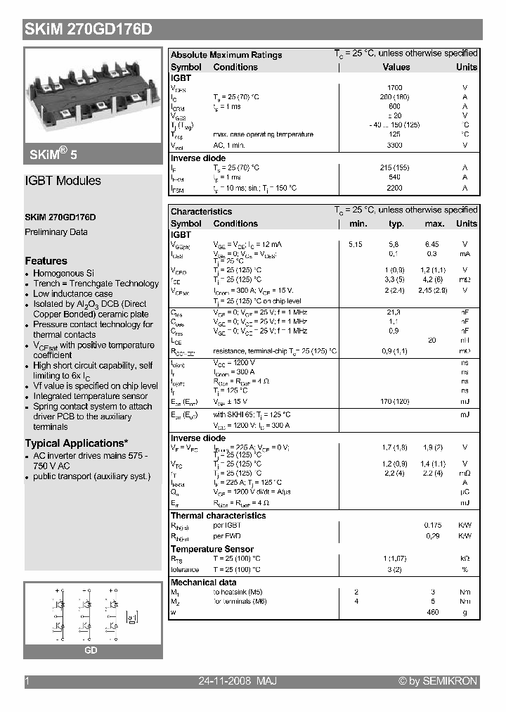 SKIM270GD176D08_4586414.PDF Datasheet