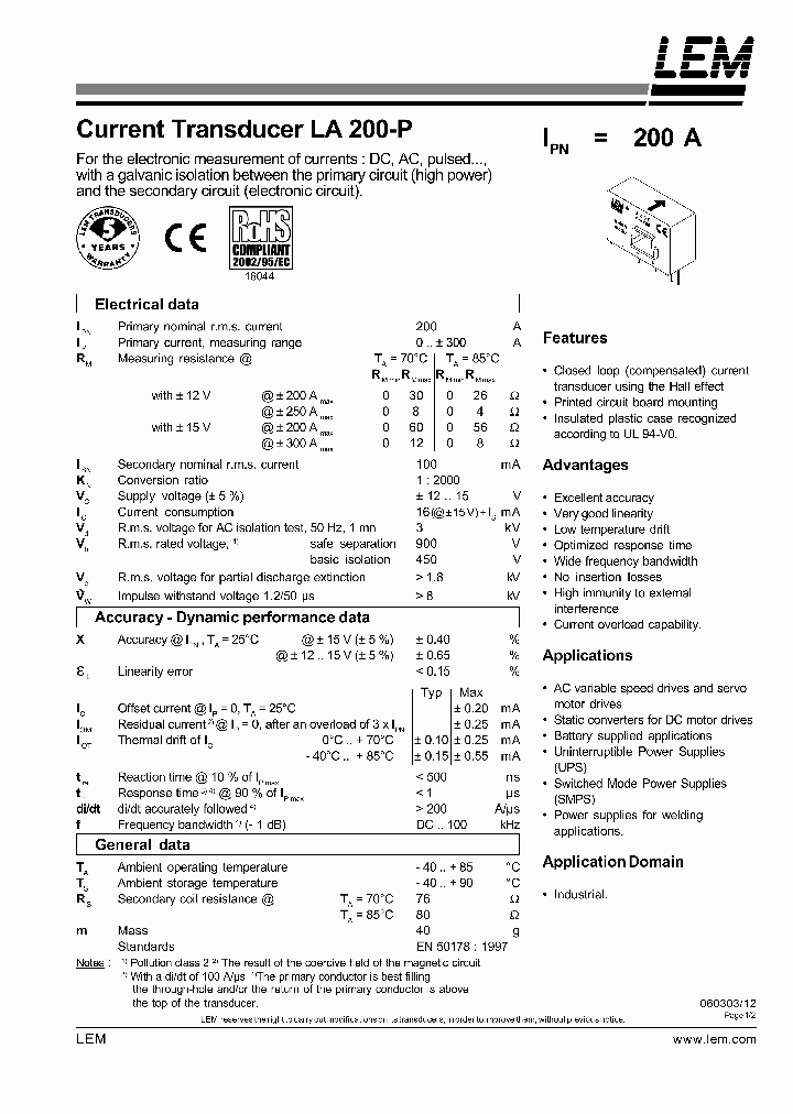 LA200-P06_4599160.PDF Datasheet