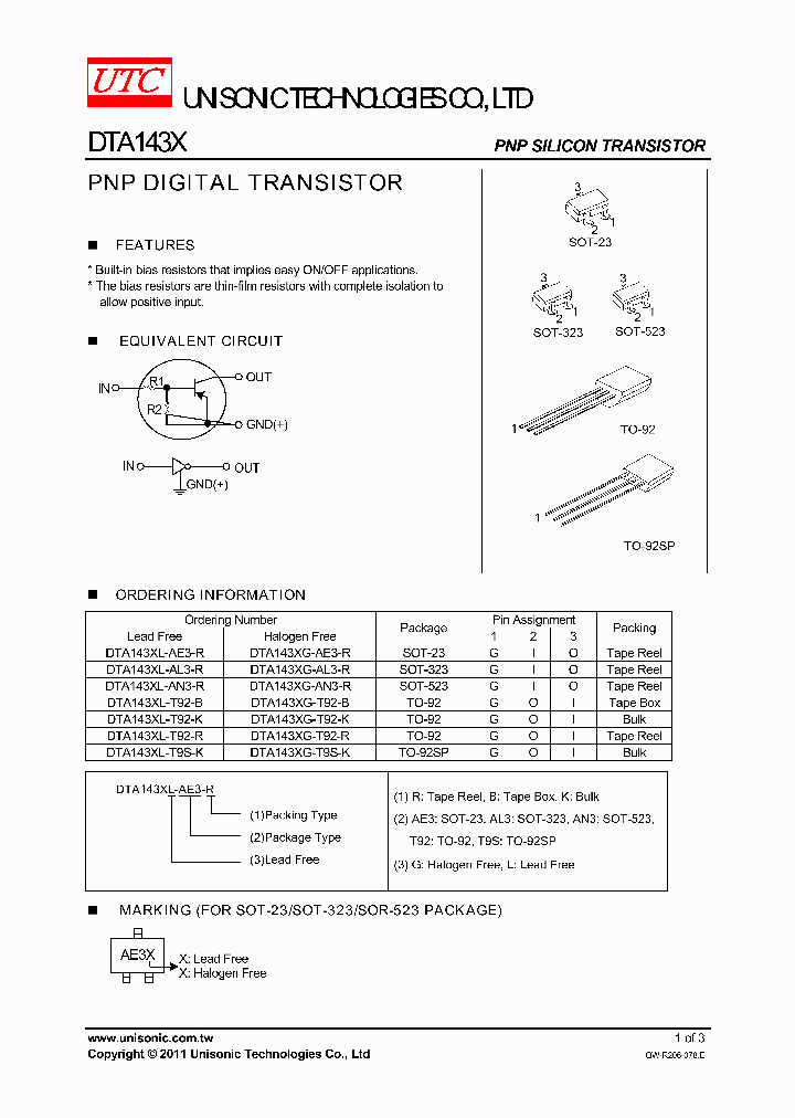 DTA143XG-AE3-R_4639948.PDF Datasheet