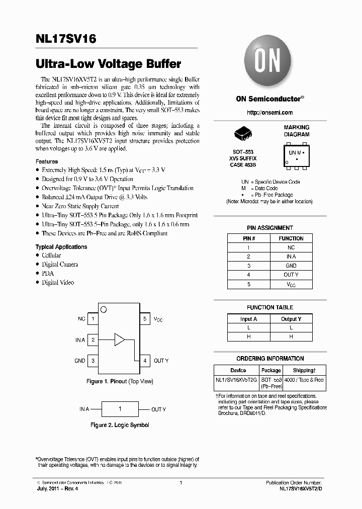 NL17SV16XV5T2G_4682793.PDF Datasheet