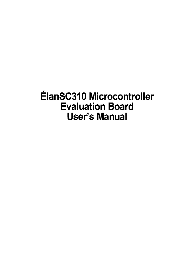 ELANSC310_4785284.PDF Datasheet