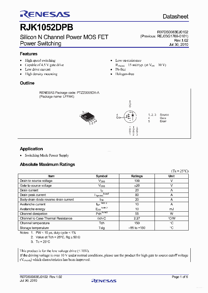 RJK1052DPB_4806596.PDF Datasheet