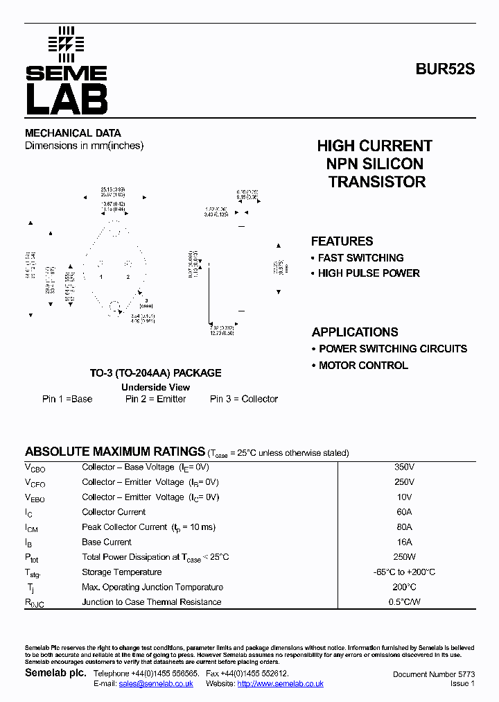 BUR52S_4992769.PDF Datasheet