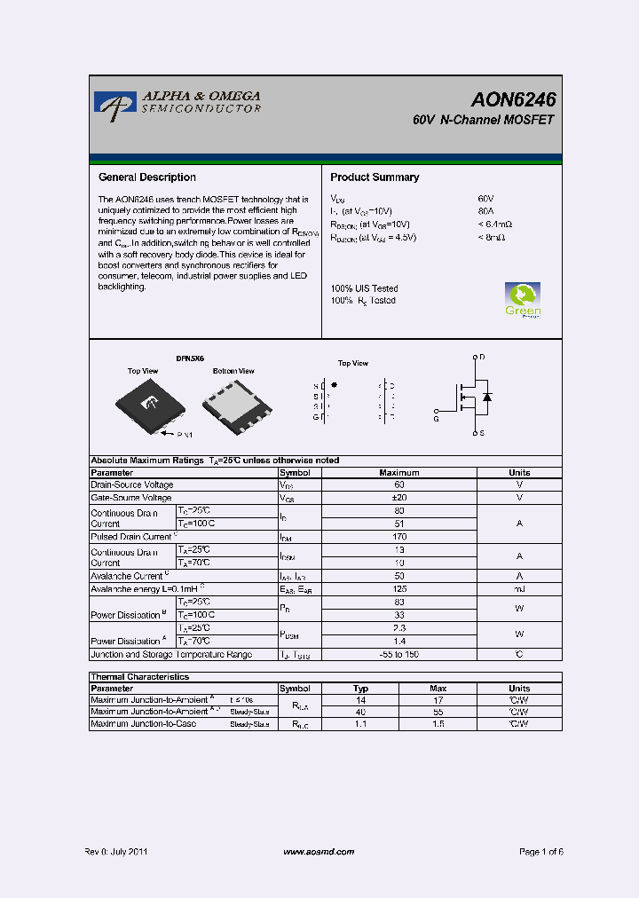 AON6246_5267146.PDF Datasheet