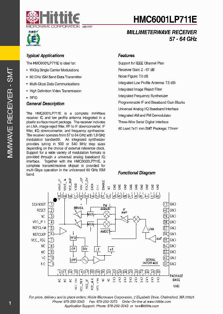 HMC6001LP711E_5321013.PDF Datasheet