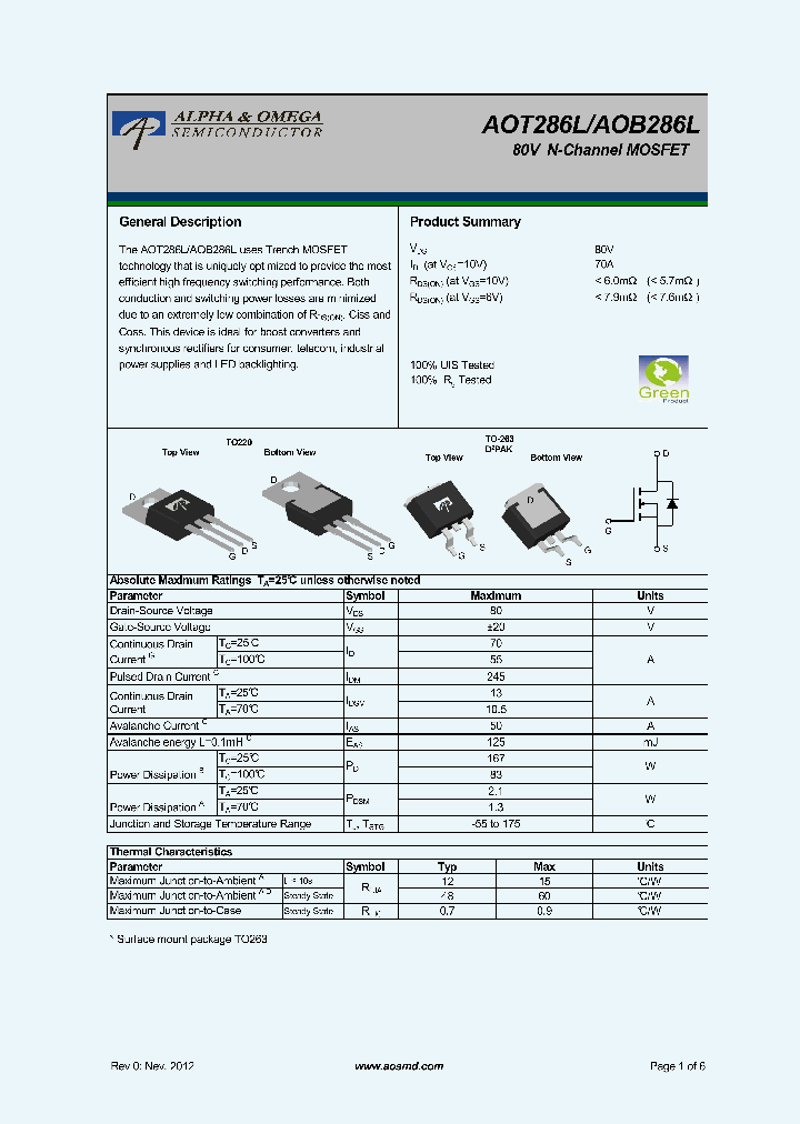 AOB286L_5366208.PDF Datasheet