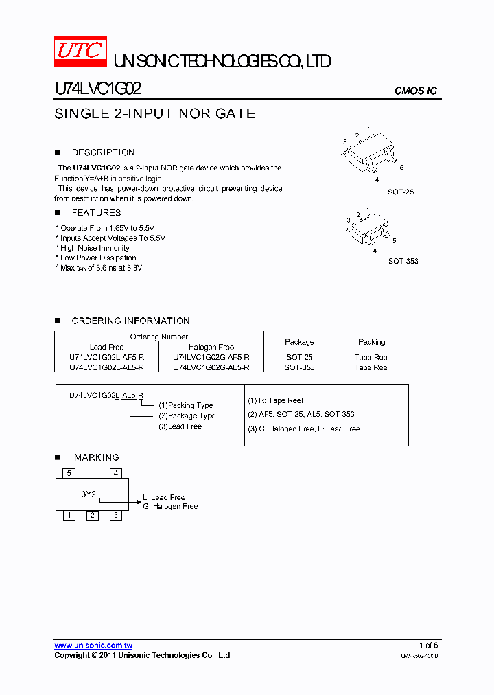 U74LVC1G02L-AF5-R_5375033.PDF Datasheet