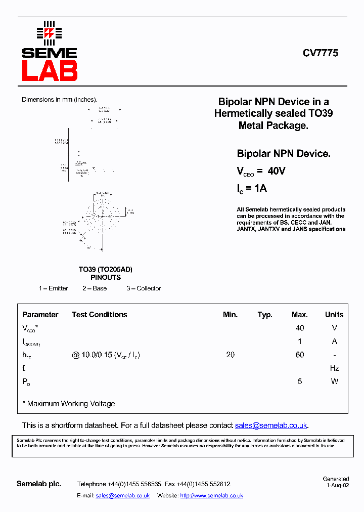 CV7775_5424845.PDF Datasheet