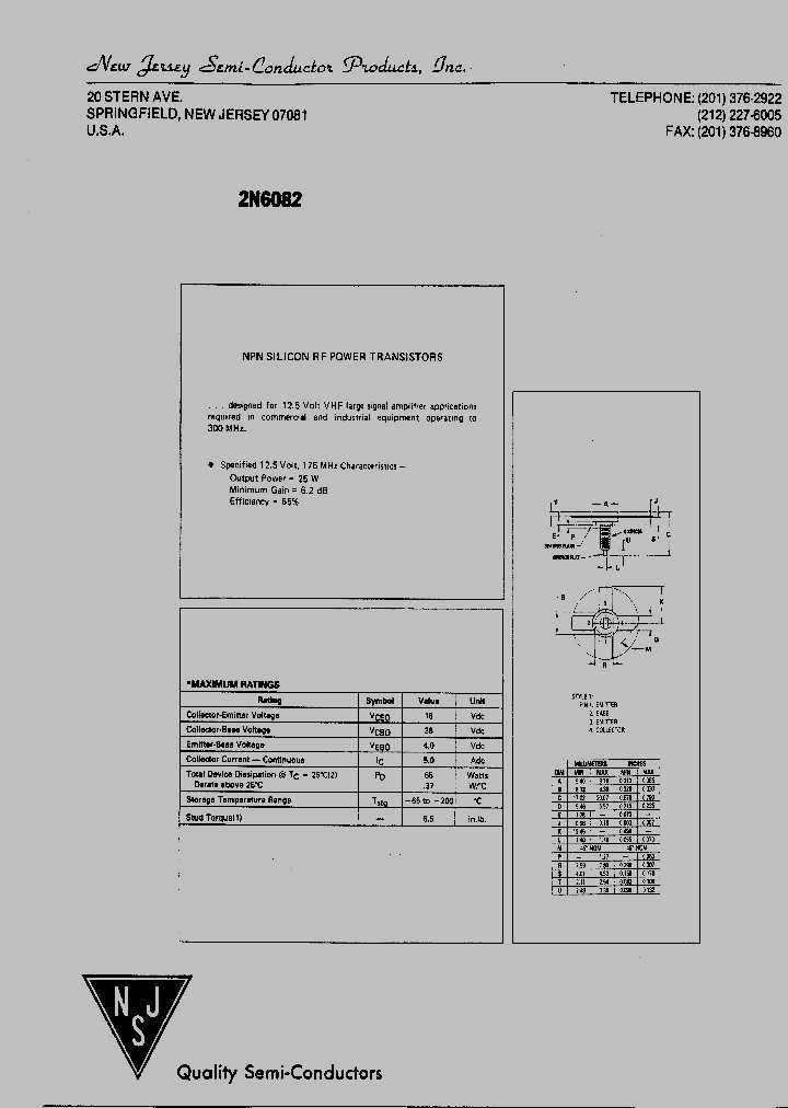 2N6082_5491390.PDF Datasheet