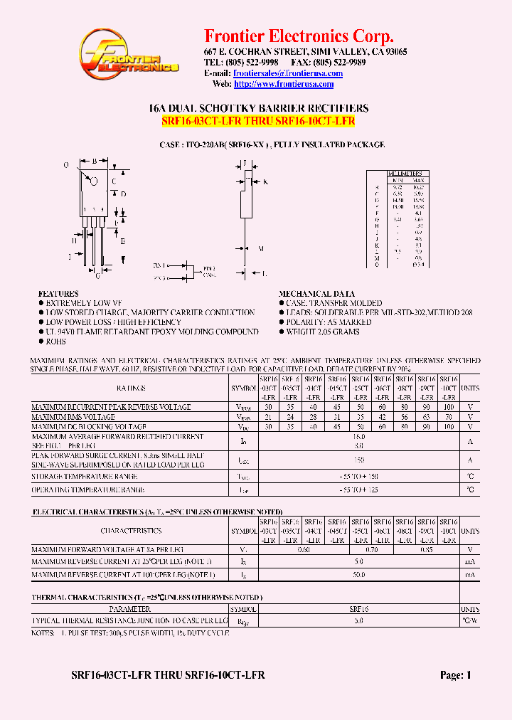 SRF16-06CT-LFR_5537047.PDF Datasheet