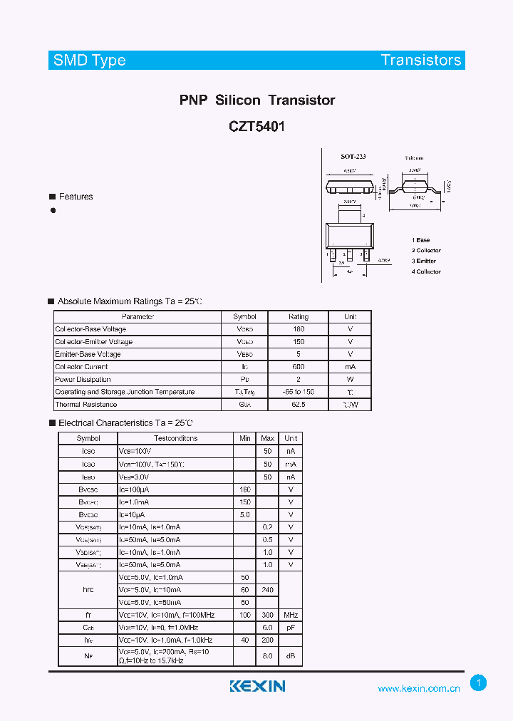 CZT5401_5729882.PDF Datasheet