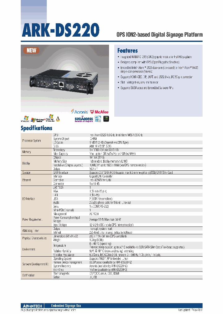 ARK-DS220_5734046.PDF Datasheet